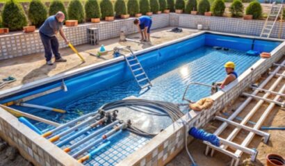 pool-with-ladder-that-is-being-built-with-ladder