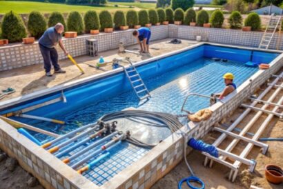 pool-with-ladder-that-is-being-built-with-ladder